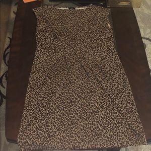 Talbots leopard dress